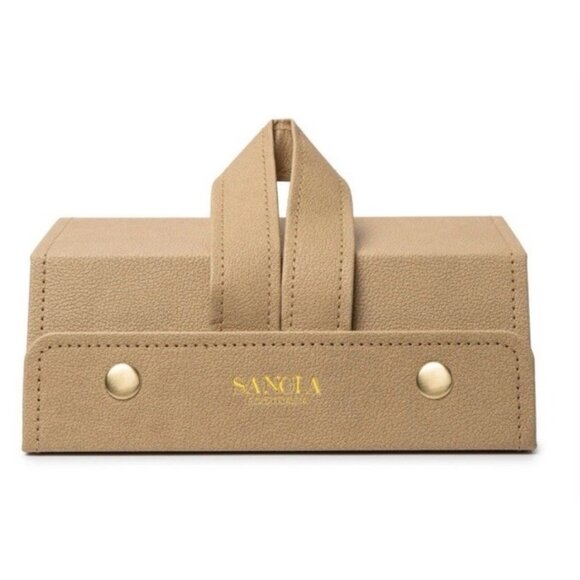 Sancia Australia Sunglasses (3) Case- Faux Leather ~ Microfibre Lining ~ NWT - Picture 2 of 7